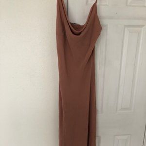 Cowl Neck Slip Dress